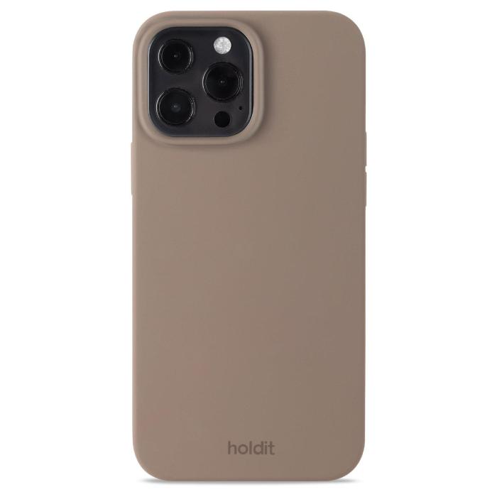 Bild 1, holdit iPhone 13 Pro Max Mobilskal Silikon Mocha Brown