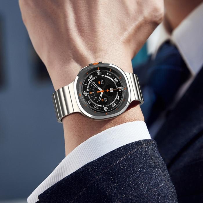 Bild 5, Samsung Galaxy Watch 8 46/44/40 mm Armband Metall Titanium