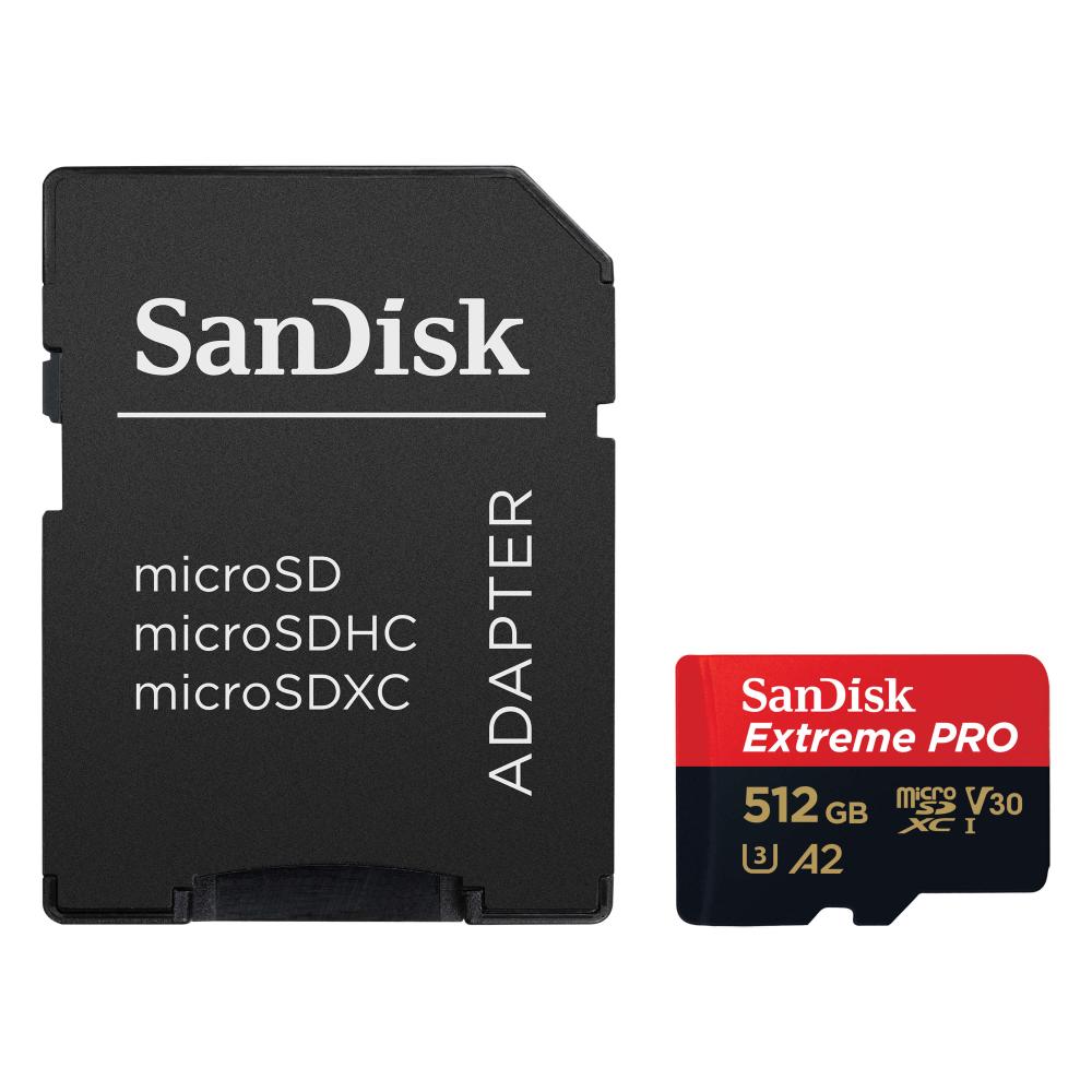 SanDisk MicroSDXC Extreme Pro 512 GB 170MB/s Inkl. Adapter