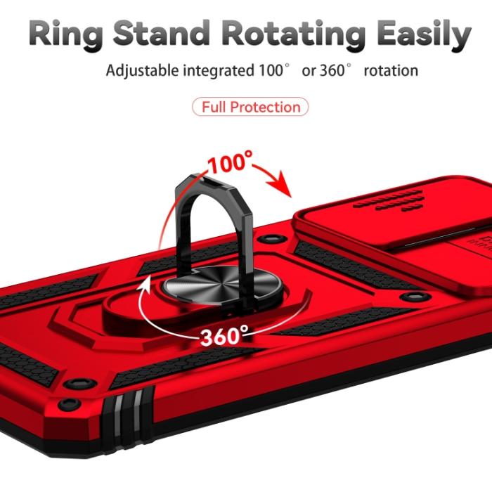 Bild 5, Samsung Galaxy A33 5G Skal Ring CamShield Röd