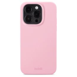 holdit iPhone 15 Pro Mobilskal Silikon Pink