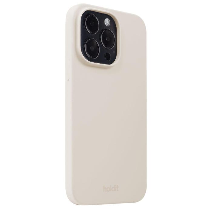 Bild 2, holdit iPhone 15 Pro Mobilskal Silikon Light Beige