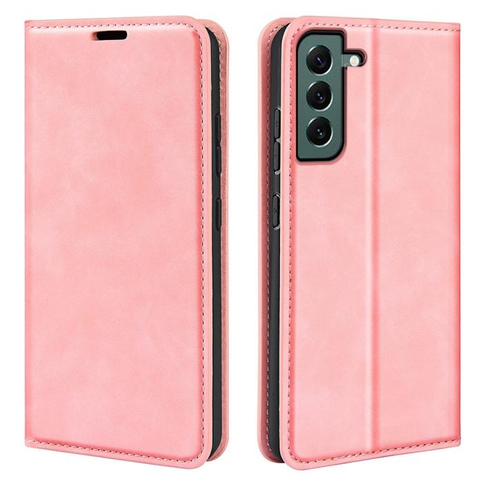 Bild 1, Samsung Galaxy S23 Plus Flip Fodral Skin Touch Ljus Rosa