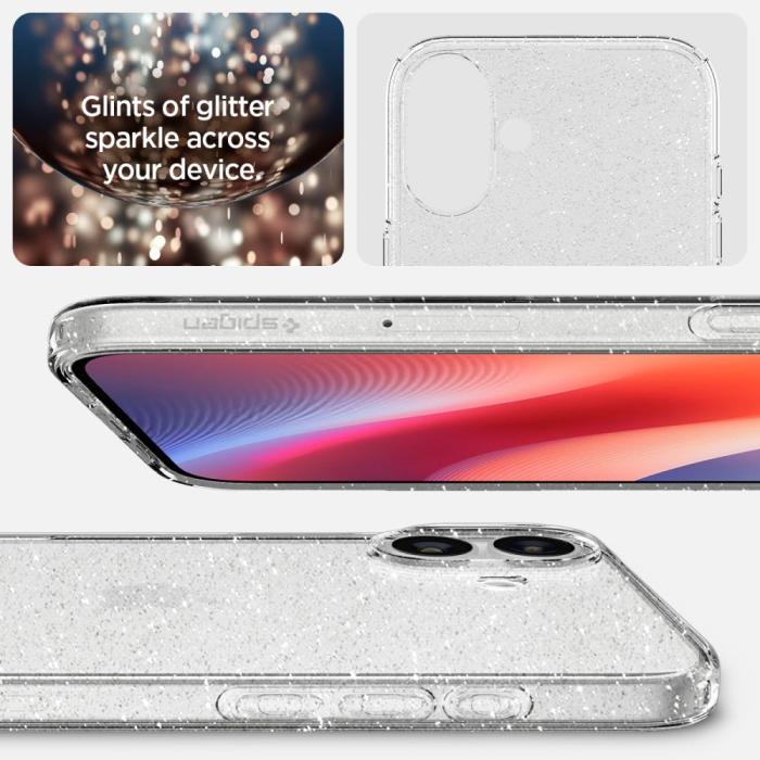 Bild 6, Spigen iPhone 16 Plus Skal Liquid Crystal Glitter