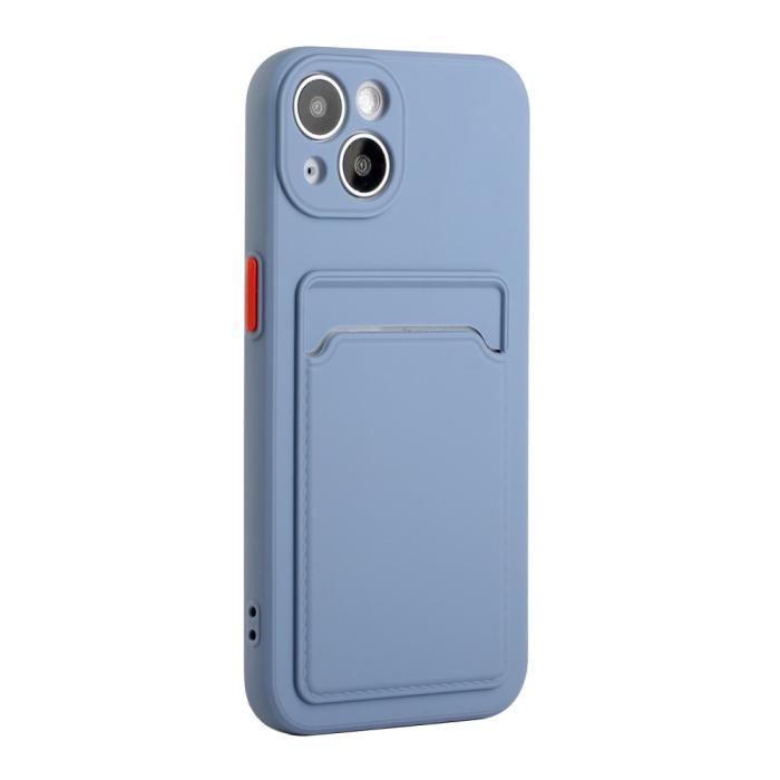 Bild 3, iPhone 13 Skal Med Kortfack Blå
