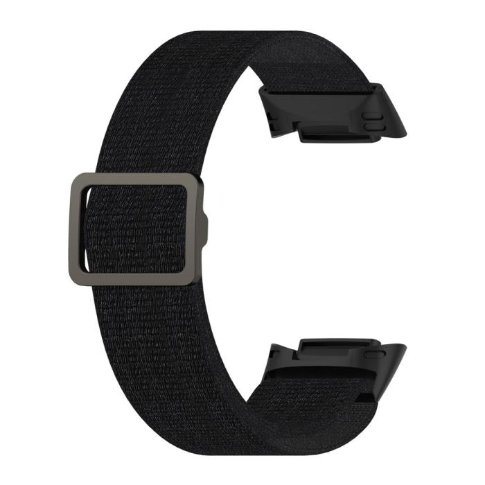 Bild 3, Fitbit Charge 6 / 5 Armband Justerbart Nylon Svart