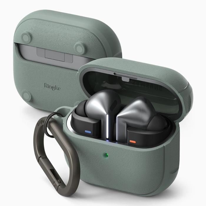 Bild 2, Ringke Galaxy Buds 3 / 3 Pro Skal MagSafe Onyx Sage Green