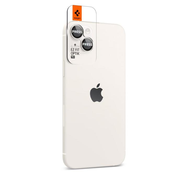 Bild 2, Spigen iPhone 14 / 14 Plus 2-PACK Optik.tR 