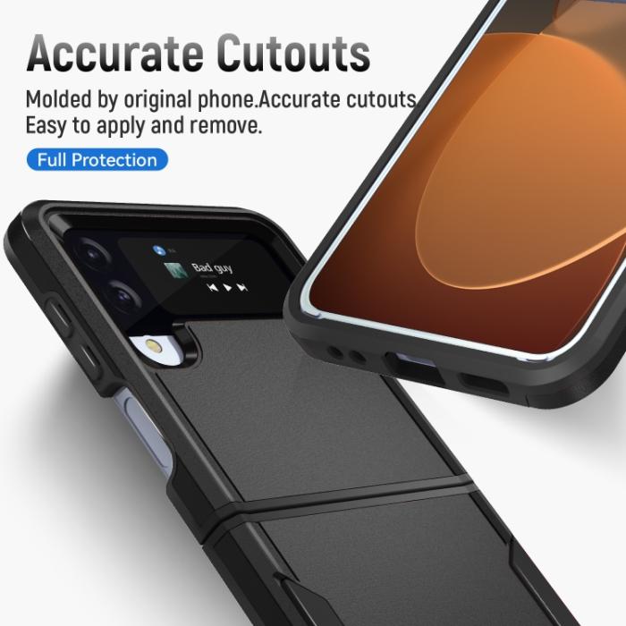 Bild 4, Samsung Galaxy Z Flip 4 Skal Heavy Armor Hybrid Svart