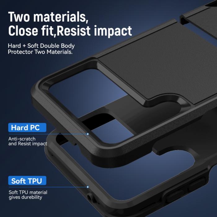 Bild 5, Samsung Galaxy Z Flip 4 Skal Heavy Armor Hybrid Svart