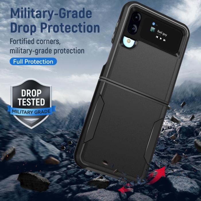 Bild 6, Samsung Galaxy Z Flip 4 Skal Heavy Armor Hybrid Svart