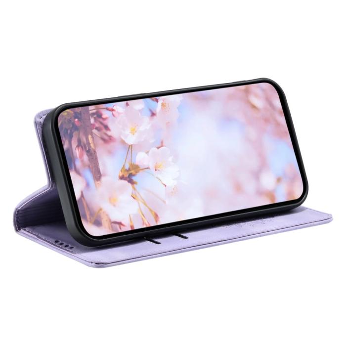 Bild 3, Samsung Galaxy A55 5G Fodral Mandala Flip Läder Lila