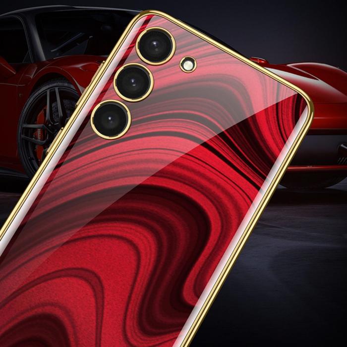 Bild 4, GKK Galaxy S24 Skal Härdat Glas Electroplate Kuggh
