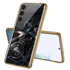 GKK Galaxy S24 Skal Härdat Glas Electroplate Kuggh