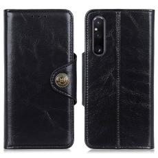KHAZNEH Sony Xperia 1 V Fodral Magnetisk Mässing Svart