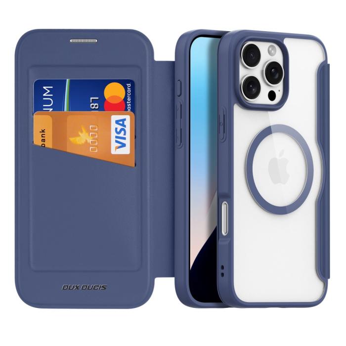 Bild 2, DUX DUCIS iPhone 16 Pro Fodral MagSafe Skin X Pro Blå