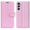 Samsung Galaxy A05s 4G Fodral Litchi Läder Ljus Rosa