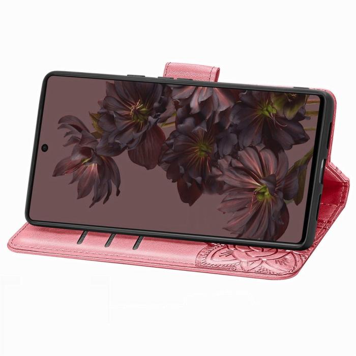 Bild 3, Google Pixel 7 Fodral Fjäril Tryck Rosa