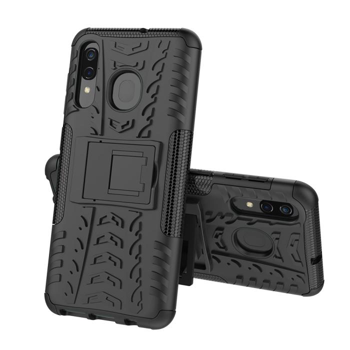 Bild 1, Samsung Galaxy A50 - Ultimata stöttåliga skalet med stöd - Svart