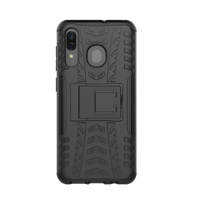 Bild 3, Samsung Galaxy A50 - Ultimata stöttåliga skalet med stöd - Svart