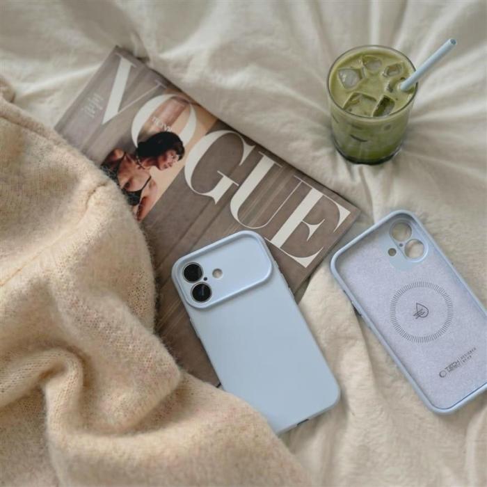 Bild 5, Tech-Protect iPhone 17 Skal MagSafe Silikon Mist Blue