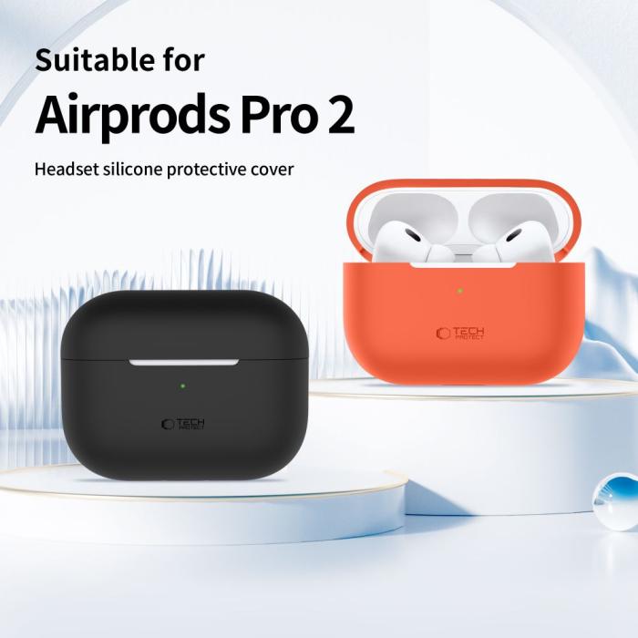 Bild 3, Tech-Protect AirPods Pro 1/2 Skal Silikon Navy Blue