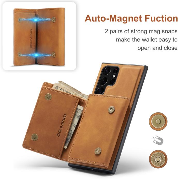 Bild 6, DG.MING Samsung Galaxy S22 Ultra Skal 2in1 Magnetisk Avtagbart Kortfack