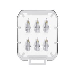 ESSAGER 6-PACK Ersättning Pennspets Apple Pen 1/2 Transparent