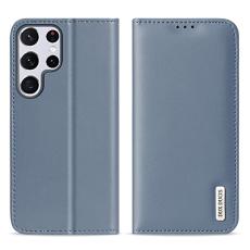 DUX DUCIS Samsung Galaxy S22 Ultra Fodral HIVO Äkta Läder Blå