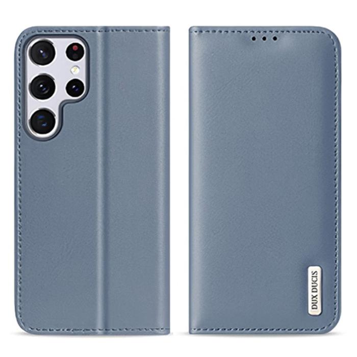 Bild 1, DUX DUCIS Samsung Galaxy S22 Ultra Fodral HIVO Äkta Läder Blå