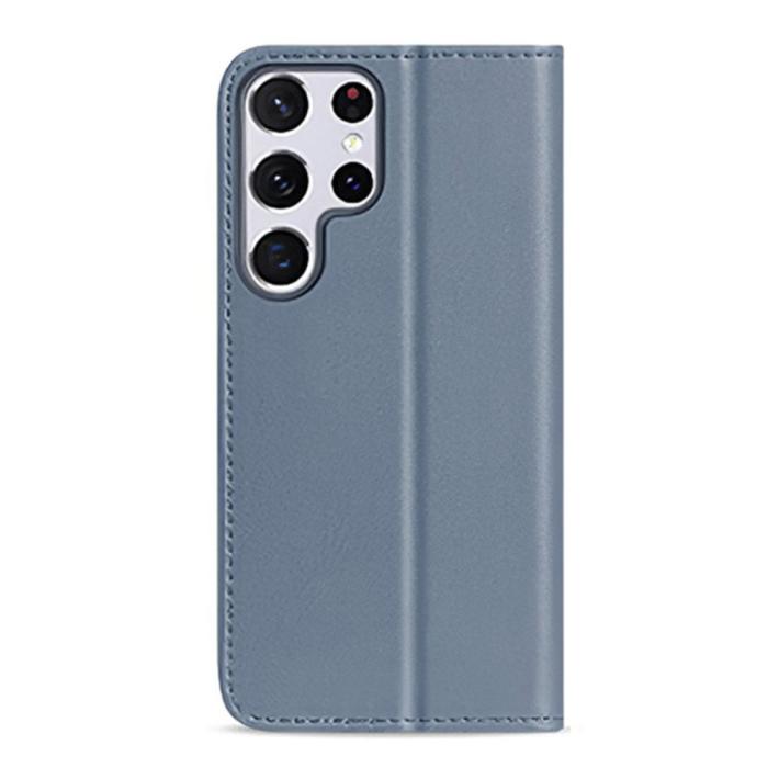 Bild 3, DUX DUCIS Samsung Galaxy S22 Ultra Fodral HIVO Äkta Läder Blå