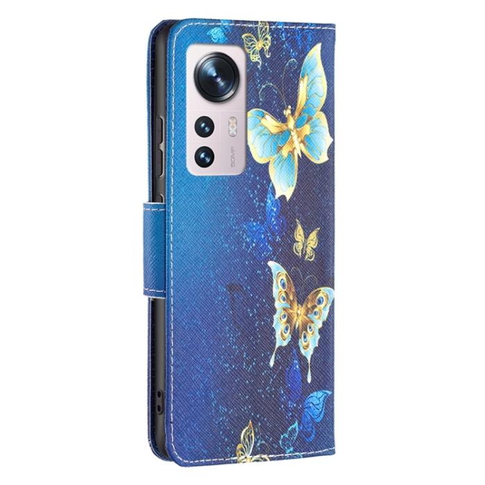 Bild 3, Xiaomi 12 Fodral Med Tryck Guld Fjäril