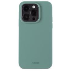 holdit iPhone 15 Pro Mobilskal Silikon Moss Green