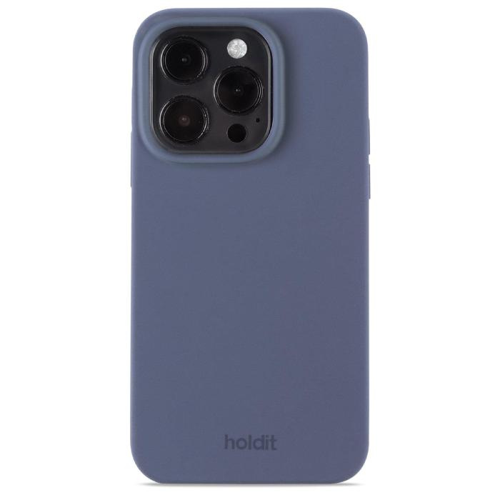 Bild 1, holdit iPhone 15 Pro Mobilskal Silikon Pacific Blue