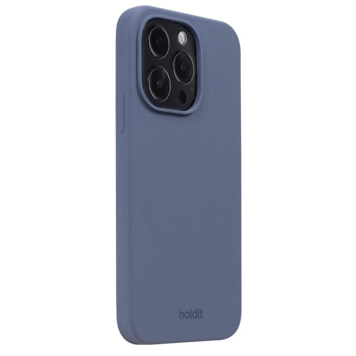Bild 2, holdit iPhone 15 Pro Mobilskal Silikon Pacific Blue