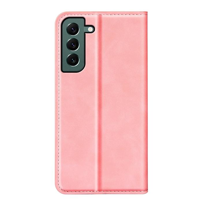 Bild 6, Samsung Galaxy S23 Plus Flip Fodral Skin Touch Ljus Rosa