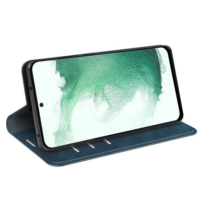 Bild 3, Samsung Galaxy S23 Plus Flip Fodral Skin Touch Blå