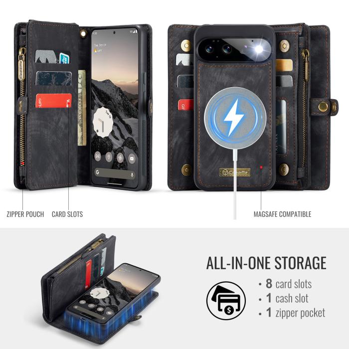 Bild 3, CASEME Google Pixel 11 / 11 Pro Fodral 2in1 Multifunktionell