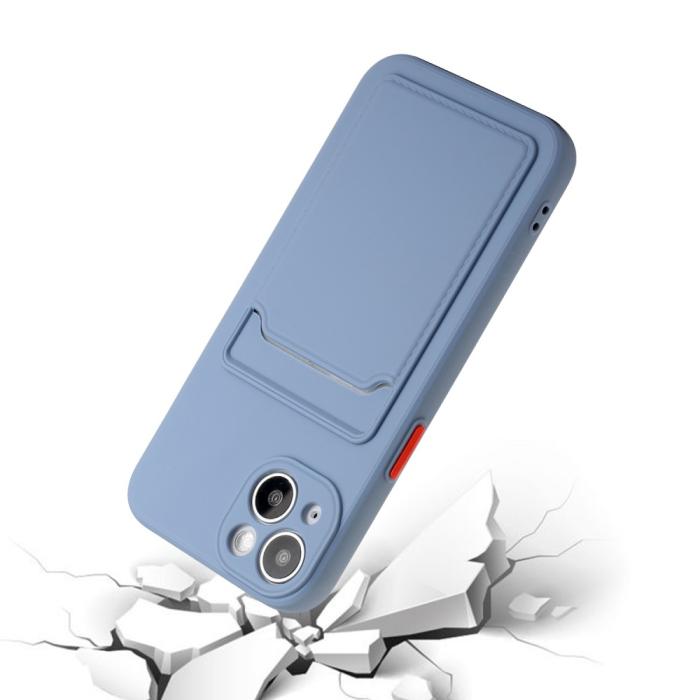 Bild 5, iPhone 13 Skal Med Kortfack Blå