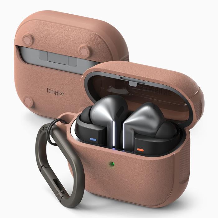 Bild 2, Ringke Galaxy Buds 3 / 3 Pro Skal MagSafe Onyx Constant Coral