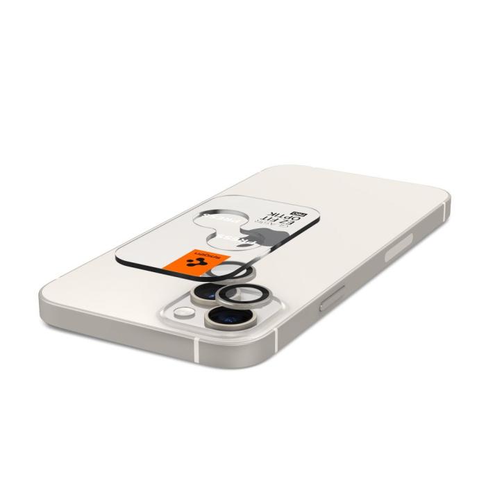 Bild 6, Spigen iPhone 14 / 14 Plus 2-PACK Optik.tR 