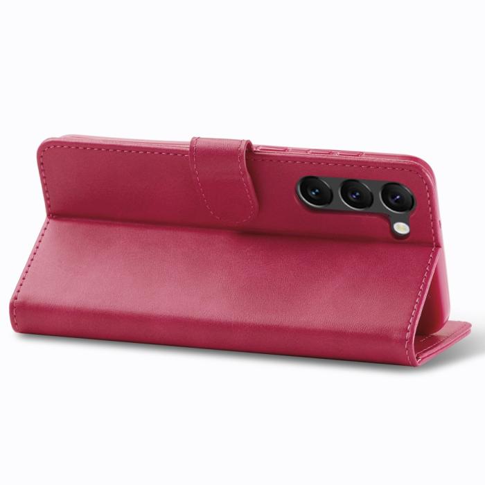 Bild 4, LC.IMEEKE Samsung Galaxy S24 Plus Fodral Läder Rosa/Röd