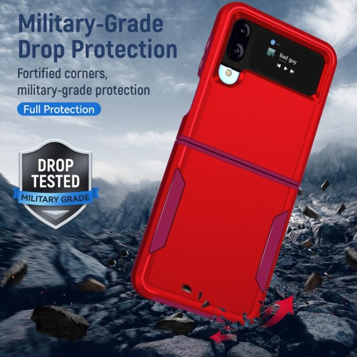 Bild 6, Samsung Galaxy Z Flip 4 Skal Heavy Armor Hybrid Röd