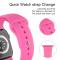 Apple Watch 42/44/45/49 mm Silikon Armband (M/L) Hot Pink