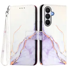 Samsung Galaxy S26 Fodral Marmor Vit / Lila