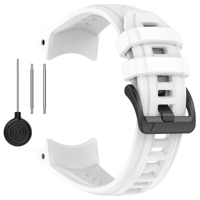 Bild 3, Garmin Instinct 3 45 mm Klockarmband Silikon Vit