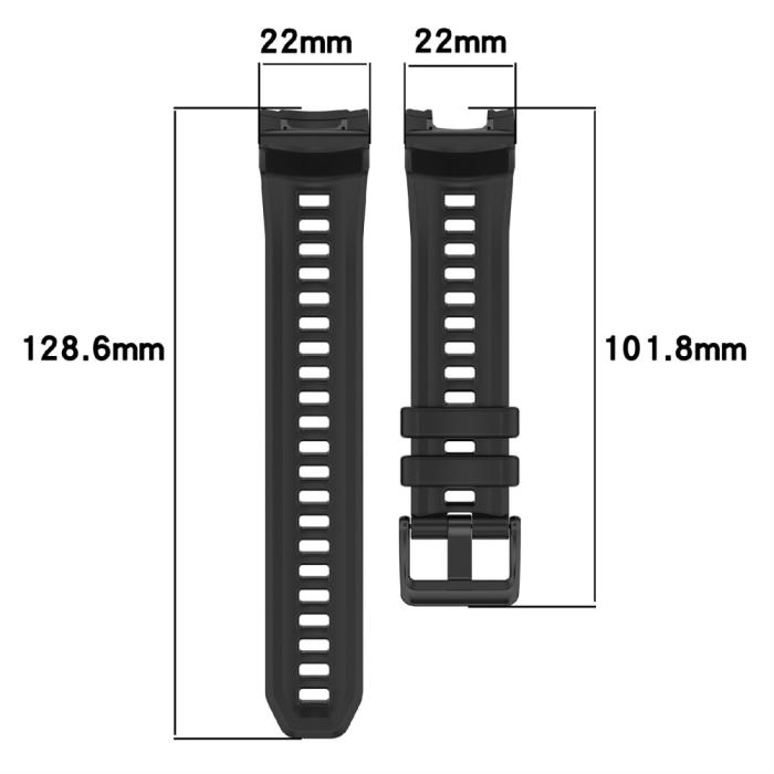 Bild 5, Garmin Instinct 3 45 mm Klockarmband Silikon Vit