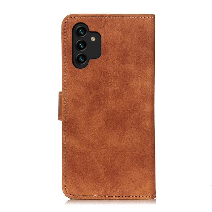 Bild 3, KHAZNEH Samsung Galaxy A13 4G Fodral Retro Läder Brun