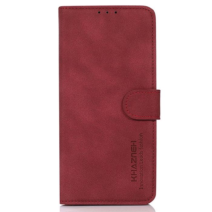 Bild 6, KHAZNEH Samsung Galaxy S23 Ultra Fodral Läder Röd