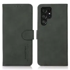 KHAZNEH Samsung Galaxy S23 Ultra Fodral Läder Grön
